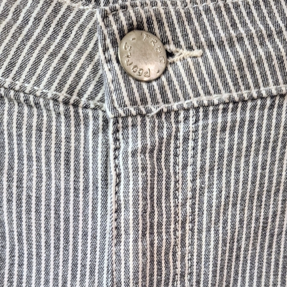 Free People High Waisted Pinstripe Pants Size 25 - Picture 4 of 7